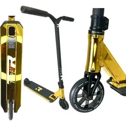 Type R Complete Scooter (Gold Rush) - Roller / Kickboards - Leicht und langlebig für einfache Trickausführung, ideal für Freestyle-Scooterfahrer, 95% vormontiert für sofortigen Fahrspaß!