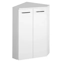 ZOJA/KERAMIA FRESH Eckschrank 35x78x35cm - Badezimmerschrank in modernem Design, mit 2 Türen und 2 Regalen, ideal für platzsparende Aufbewahrung und kombinierbar mit weiteren ZOJA Möbeln.