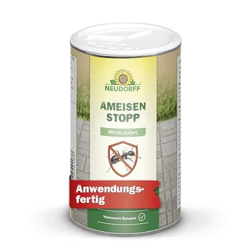 Neudorff AmeisenStopp 300g - Effektives Ameisenabwehrmittel - Neudorff AmeisenStopp ist ein praktisches Granulat zur Anwendung rund ums Haus. Es kann flexibel gestreut oder als Gießlösung verwendet werden, ideal für Wege und Terrassen. Die Kombination aus natürlichen Inhaltsstoffen sorgt für gezielte Wirkung.