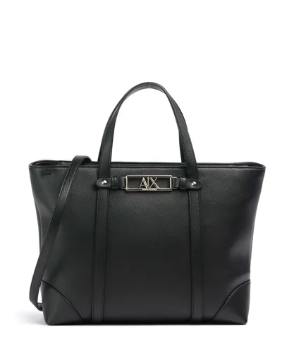 Armani Exchange Polly Shopper Tasche 32 cm Schwarz – Stilvoll und Praktisch - Elegante Armani Exchange Polly Shopper Tasche in schwarz, ideal für den Alltag. Mit großzügigem Platzangebot und modernem Design für jeden Anlass.