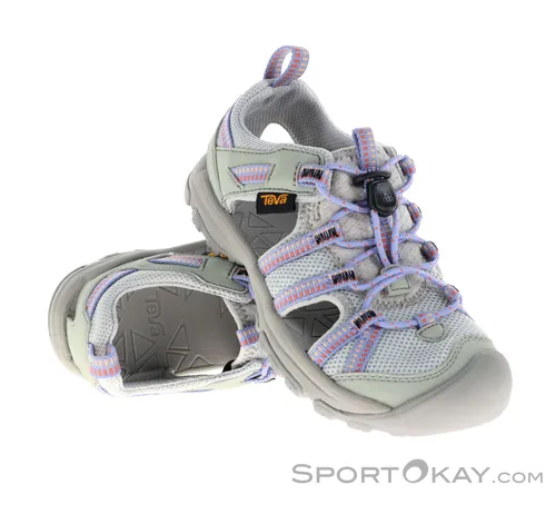 Teva Manatee Kinder Sandalen - Hell Grau, Größe 3 - Wanderschuhe für Kinder, komfortabel und wasserfest, ideal für Abenteuer im Freien.