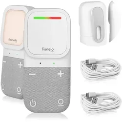 LIONELO Babyline 2.2 Elektronisches Audio Babyphone - Babyphone mit bis zu 400 m Reichweite, Zwei-Wege-Kommunikation und energiesparendem EcoVox-Modus für bis zu 12 Stunden Betriebszeit.