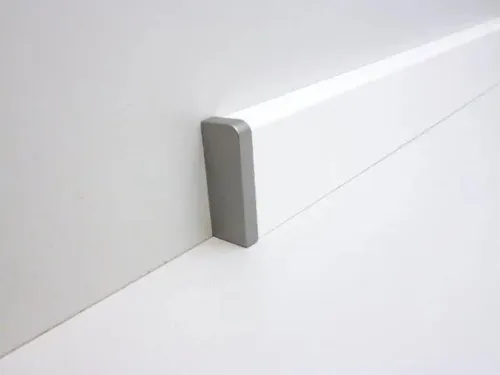 B.S. Bauprogramm Endstück für Sockelleiste 18x50mm silber links Endkappen Leiste