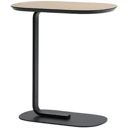 Muuto Relate Beistelltisch, 60,5 cm, eiche laminat / schwarz