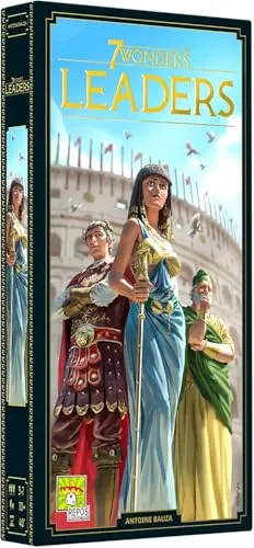 Repos Production , 7 Wonders 2nd Edition: Leaders Expansion , Board Game , Ages 10+ , 3 to 7 Players , 30 Minutes Playing Time