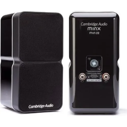 Cambridge Audio Minx Min 22 - Kompakter Satellitenlautsprecher mit BMR-Technologie - Satelliten-Lautsprecher mit großem Klang und breitem Frequenzgang, ideal für flexibles Audio-Setup dank Wandmontage-Option.