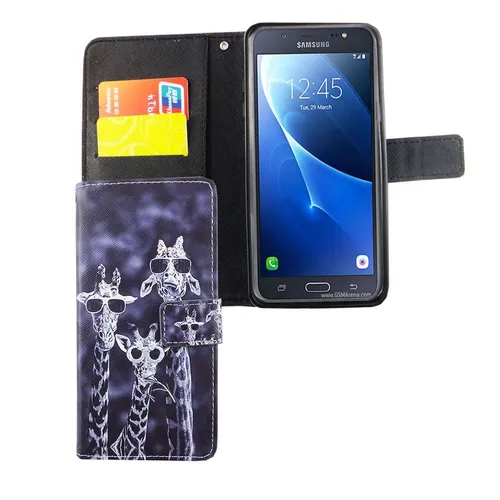 Handyhülle Schutz Case für Samsung Galaxy J7 (2016) Cover Tasche Wallet Etui