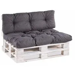 Gutekissen® Palettenkissen Anthrazit 120x40 - Hochwertiges Palettenkissen für Gartenmöbel, bietet optimalen Komfort und eine ansprechende Optik. Vielseitig einsetzbar und pflegeleicht, ideal für entspannte Stunden im Freien.