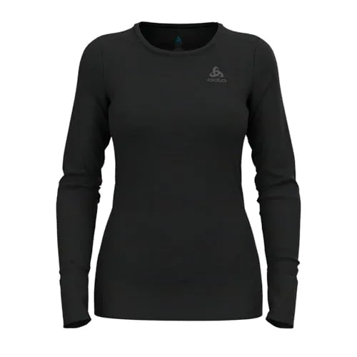 Odlo Damen Merino 200 Undershirt - Langarm Thermoshirt aus 100% Schurwolle, wärmend und bequem für Wintersport und Freizeit