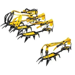 Grivel G12 NewMatic Evo Steigeisen - Gelb, One Size - Steigeisen für Bergsteiger, mit innovativem NewMatic-System für schnellen und sicheren Sitz, ideal für anspruchsvolle alpine Abenteuer.