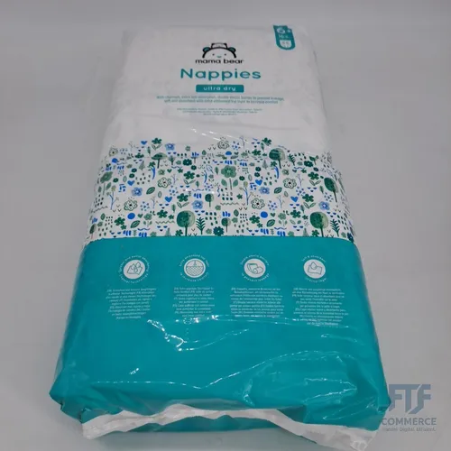 Amazon-Marke: Mama Bear - 66 Ultra Dry Windeln Größe 6+ (16+ kg), Weiß, 66 Stück