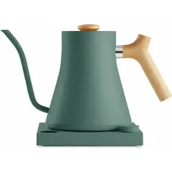 Fellow Stagg EKG Electric Green w Maple - 0.9 l Wasserkocher, elegantes Design mit präzisem Schwanenhals und benutzerfreundlichem Drehknopf für perfekte Kaffeetemperaturen