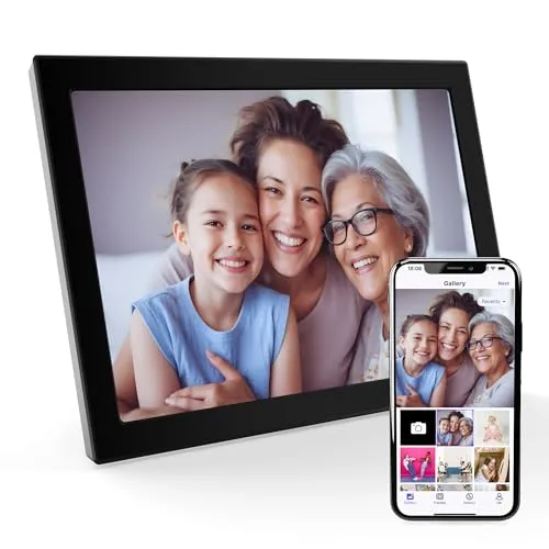 XORO 10,1 Zoll WiFi Digitaler Bilderrahmen - Erleben Sie Ihre Erinnerungen auf einem brillanten 10,1 Zoll HD IPS Touch Display. Teilen Sie Fotos sofort über WLAN oder externen Speicher – einfach und flexibel. Perfekt als Geschenk für besondere Anlässe!