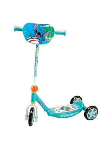 Smoby Tretfahrzeug Disney Stitch 3-Rad Roller - Outdoor Spielzeug für Kinder ab 3 Jahren, mit coolem Disney Stitch Design für mehr Spaß beim Fahren.