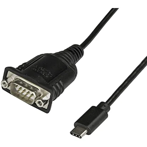StarTech.com USB-C zu seriellem Adapterkabel 40 cm - USB-Grafiklösungen: Hochwertiger USB-C zu RS232 Adapter mit 40 cm Kabellänge, ideal für die Verbindung von seriellen Geräten wie SPS und Scanner. Treiberloses Setup für einfache Installation.