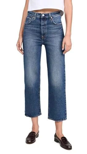 Levi's Damen Ribcage Straight Ankle Jeans, My Honor NO DX, 26W x 27L - Jeans mit hohem Bund und geradem Bein, die sich durch Shrink-to-Fit an deinen Körper anpasst. Bequemer Stretch und knöchellange Passform für optimalen Tragekomfort.