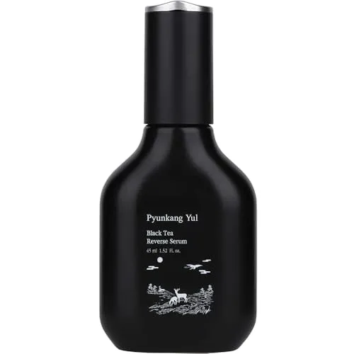 Pyunkang Yul Schwarztee-Boosting-Serum 45ml - Tagespflege mit konzentrierten Nährstoffen für Anti-Aging, ideal zur Pflege von Feinlinien und ohne Reizungen.
