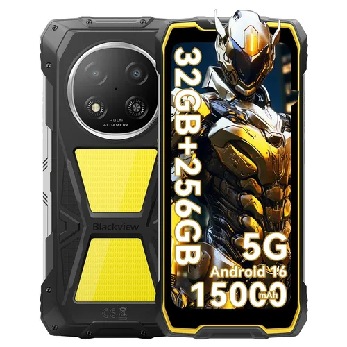 Blackview ROCK 2 Pro 5G Outdoor Smartphone 32GB+256GB - Robustes 5G Outdoor-Smartphone mit 15000mAh Akku, 6,67" Display und NFC-Konnektivität. Ideal für Abenteuer und den täglichen Einsatz.
