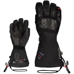 Lenz Moto Scooter 1.0 Handschuhe - Wasserdicht beheizbar Unisex - Schwarz - L - Motorradhandschuhe mit beheizbaren Fingern für optimalen Komfort, wasserdicht mit 10.000 mm Wassersäule und Touchscreen-Kompatibilität.
