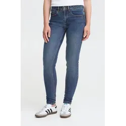 OXMO Slim-Fit-Jeans OXHelle - Modische 5-Pocket-Jeans in Dunkelblau W31/30 - Stylische Slim-Fit-Jeans im 5-Pocket-Look, ideal für jeden Anlass. Bequem und vielseitig kombinierbar, aus hochwertiger Materialmischung für besten Tragekomfort.