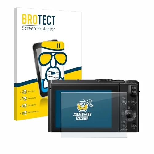 BROTECT Entspiegelungs Schutzglas für Panasonic Lumix DMC-LX15 Schutzfolie Panzer Folie Glas Matt [Extrem Kratzfest 9H, Anti-Reflex]