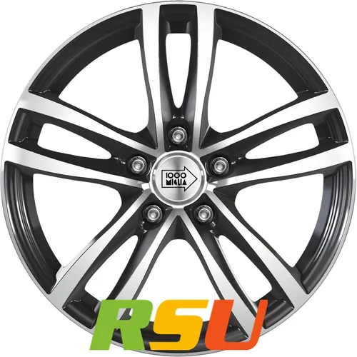 Mille Miglia MM020 Alufelge anthrazit poliert 7x17 ET49 - LK5/112 - Stylische Mille Miglia MM020 Alufelge in anthrazit poliert, ideal für individuelle Fahrzeuggestaltungen. Perfekte Passform mit 7x17 Zoll und ET49 für optimale Performance.