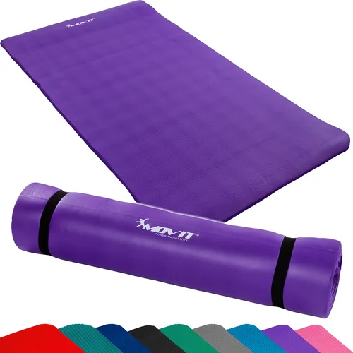MOVIT Gymnastikmatte 190cm x 100cm in Lila - Hochwertige MOVIT Gymnastikmatte für Yoga und Pilates, hautfreundlich und rutschfest. Ideal für Indoor und Outdoor, in verschiedenen Farben und Größen erhältlich.