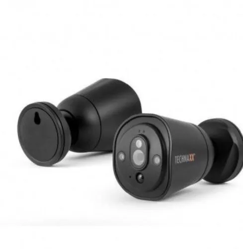 TECHNAXX IP-CAM HD TX-55 schwarz - Smart Home Hub-Zubehör, hochauflösende HD-IP-Kamera mit Nachtsicht für optimale Sicherheit und Überwachung zu Hause.