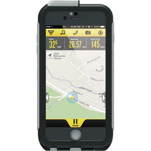 Topeak Ride Waterproof iPhone 6 Plus/6s Plus Handyhülle Schwarz - Wasserdichte Schutzhülle für iPhone 6 Plus, ideal für Fahrradfahrer. Bietet ultimativen Schutz vor Wasser und Schmutz mit klarem Touch-Fenster für vollen Zugriff auf Funktionen.