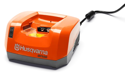 Husqvarna Akku-Ladegerät 40-C 500X - Effizientes Schnellladegerät - Optimiertes Schnellladegerät für Husqvarna BLi-X 36V-Akkus. Mit 500 W Ladeleistung und aktivem Kühlsystem für zügiges Laden ohne lange Wartezeiten.
