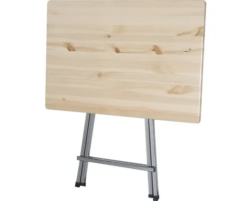 Fun Star Stehtisch Kiefernholz 120 cm - Stehtisch aus Kiefernholz, ideal für Gartenpartys mit Platz für bis zu 6 Personen, rustikale Eleganz trifft moderne Stabilität.