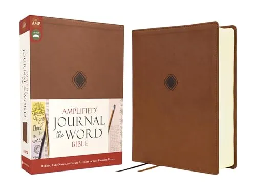 Amplified Journal the Word Bible, Leathersoft, Brown: Reflect, Take Notes, or