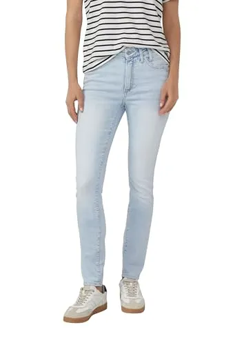 s.Oliver Skinny Jeans-Hose - Elastische Jeans-Hose mit mittelhohem Bund, 5-Pocket-Form und Gürtelschlaufen, ideal für einen modischen Look.