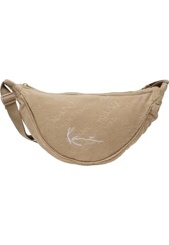 Karl Kani Unisex KA242-021-1 Signature Frottee Shoulder Bag - Herren-Schultertaschen, praktische Umhängetasche aus Frottee mit verstellbaren Trägern für optimalen Komfort – ideal für Alltag und Freizeit.