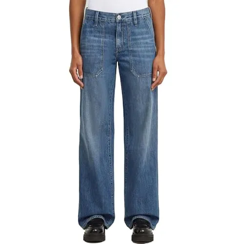 Judee Carpenter Loose Jeans - Bequeme Loose Jeans mit Reißverschluss und Knopfverschluss. Praktische Taschen vorne und hinten bieten zusätzlichen Stauraum. Ideal für einen lässigen Look im Alltag.