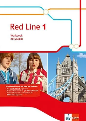 Red Line 1: Workbook mit Audios Klasse 5 (Red Line. Ausgabe ab 2014)