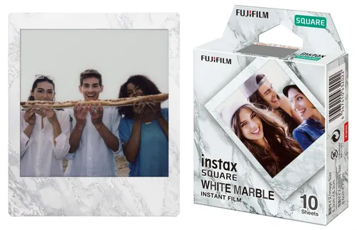 Fujifilm Instax Square Weiße Marmorfolie 10 Aufnahmen Abgelaufen