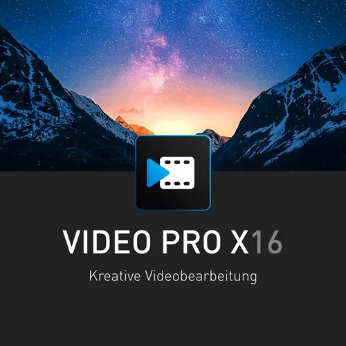 MAGIX Video Pro X16 - Videobearbeitungssoftware mit KI-Tools und intuitiver Benutzeroberfläche für professionelle Ergebnisse – ideal für Einsteiger und Profis.