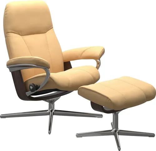 Stressless® Relaxsessel Consul, mit Cross Base, Größe S, M & L, Holzakzent Wenge