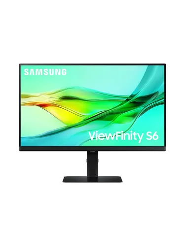 Samsung ViewFinity S6 S24D600UAU - 24 Zoll QHD Monitor, IPS-Panel, 100Hz und USB-Hub für flüssiges Gaming und professionelle Anwendungen