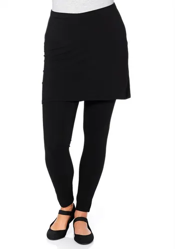 sheego by Joe Browns Leggings mit Minirock 328968_54 - Kombination aus Leggings und Minirock, ideal für jeden Anlass. Bequemer Gummizugbund und angenehmer Baumwoll-Stretch sorgen für optimalen Tragekomfort.