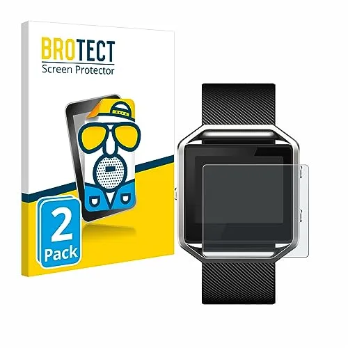 BROTECT Entspiegelungs-Schutzfolie für Fitbit Blaze (2 Stück) Matte Displayschutz-Folie, Anti-Reflex, Anti-Fingerprint