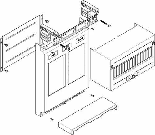 ABN ESPRO-Modul MT1380 Installationsverteiler - Installationsverteiler für Zählerplätze, kompakte Bauweise (250x450mm) und ideal für vielfältige Anwendungen in der Elektronik.