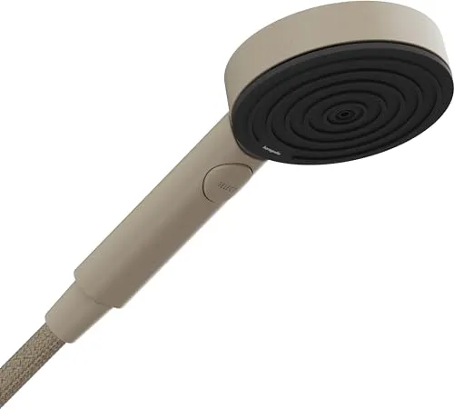 hansgrohe Pulsify Planet Edition Duschkopf - Wassersparende Handbrause mit 3 Strahlarten - Handbrausen: EcoSmart+ Duschkopf mit nur 5,7l/min, bietet ein erfrischendes Duschgefühl und schont die Umwelt durch recycelte Materialien.