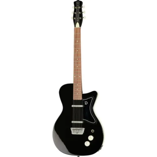 Danelectro 57 Limo Black E-Gitarre - Gitarren; Hochwertige E-Gitarre mit massivem Fichtenkorpus für verbesserten Klang und Langlebigkeit, ausgestattet mit 2 Vintage 50's Lipstick®-Tonabnehmern und 21 Bünden.