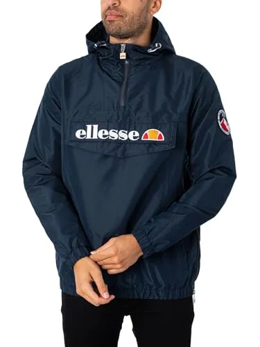 ellesse Mont 2 Herren-Jacke M navy - Funktionsjacke mit gesticktem Ellesse-Logo, ideal für Outdoor-Aktivitäten. Sie bietet Schutz und Komfort dank Kapuze mit Bungee-Kordelzug und praktischen Beuteltaschen.