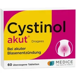 Cystinol Akut Dragees 60 ST - Pflanzliches Arzneimittel gegen entzündliche Harnwegserkrankungen, ideal für schnelle Linderung. Für Erwachsene und Heranwachsende ab 12 Jahren.