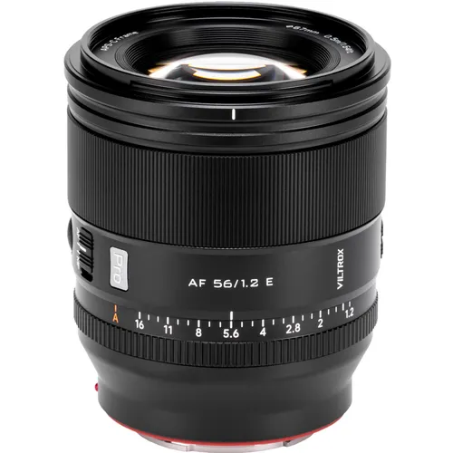 Viltrox AF 56 mm Pro Objektiv für Sony E-Mount - Objektiv für Sony E-Mount mit einer maximalen Blende von F/1.2 für beeindruckende Porträtaufnahmen und kreative Tiefenschärfe.