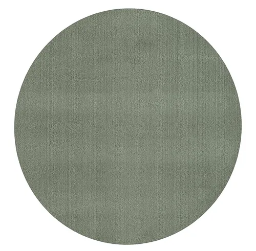 Teppich THE CARPET "Relax round", grün, Ø120 cm - Gemütlicher Teppich in Felloptik für jeden Raum. Der weiche, runde Teppich mit einem Durchmesser von 120 cm sorgt für eine einladende Atmosphäre und passt zu jedem Einrichtungsstil.