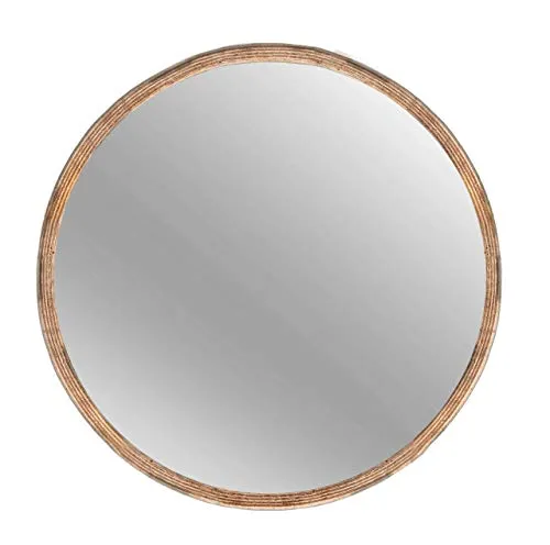 nielsen HOME Rundspiegel Mauro, Ø 40 cm - Dekorative Wandspiegel mit rustikalem Holzrahmen, FSC-zertifiziert und beeindruckender 3D-Tiefenwirkung für jeden Wohnbereich.